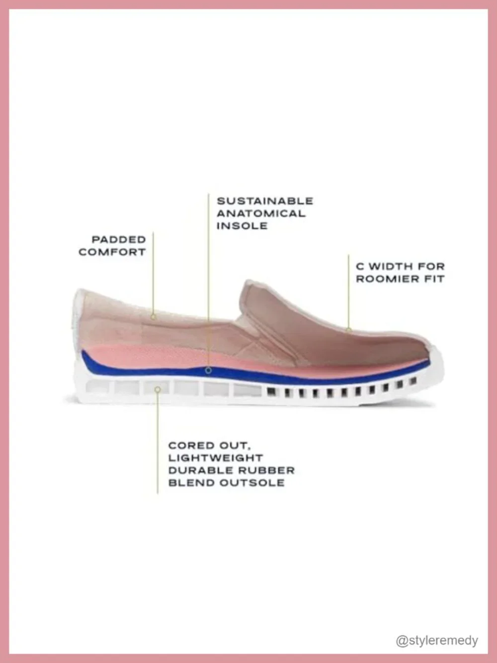Faux Leather Slip-On Fashion Sneakers with Twin Gore Panels - Lightweight